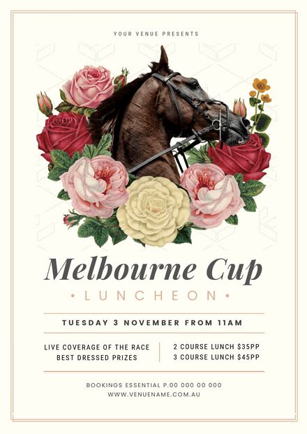 melbourne cup template|Melbourne Cup Poster Template .